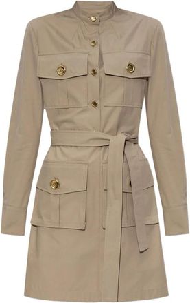 Givenchy Korte jurken - Dames - Korte kleedjes - Beige - M - Katoen - Kleedjes