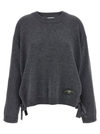 Ganni Womens Side Laces Sweater