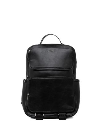 Guess Co zip-fastening backpack - men - Polyurethane - One Size - Black