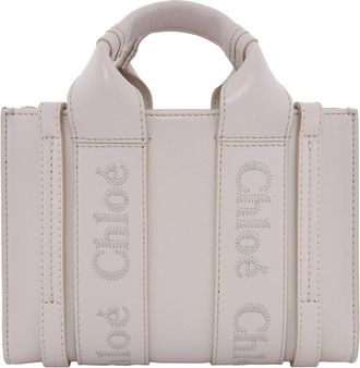 Chloé Woody Logo Mini Tote Bag