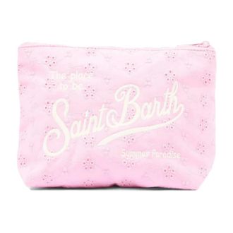 MC2 Saint Barth Clutches, female, Pink, Size: ONE SIZE Aline Sangallo Cotton Clutch Bag