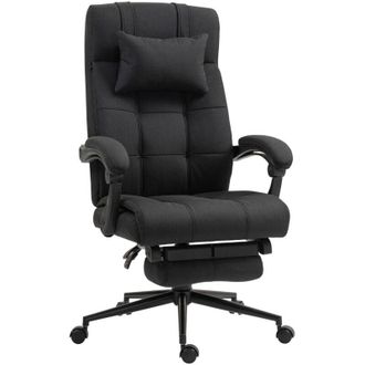 Vinsetto Vinsetto - Office Chair with Adjustable Height, Wheels, Footrest Black