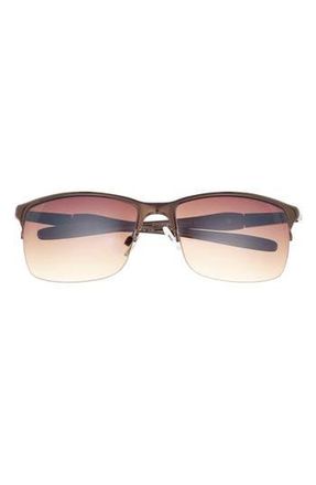 Vince Camuto 62mm Half Rim Sunglasses in Bronze/ at Nordstrom Rack