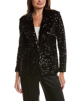 Nanette Lepore Velvet Sequin Jacket