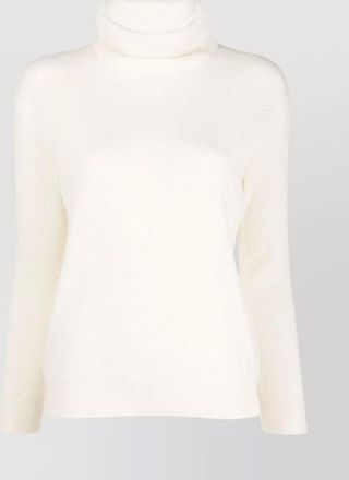 Brunello Cucinelli ribbed knit turtleneck sweater with fitted cuffs