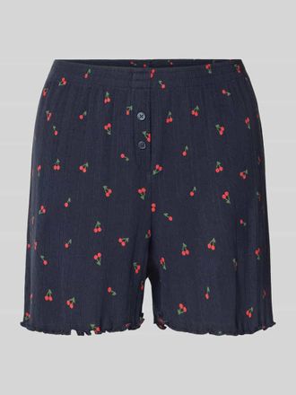 Jake*s Casual Pyjama-Shorts im Allover-Look in Marine, Gr&ouml;&szlig;e XXL