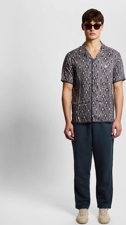 Lyle & Scott Lyle And Scott Mens Relaxed Fit Linen Blend Trousers - Black