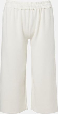 The Row Ozias cotton and silk cropped sweatpants