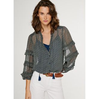 Pepe Jeans London Bedrukte blouse met lange mouwen