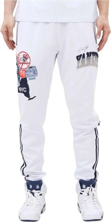 Pro Standard Pro Standard New York Yankees Home Town Track Pants in White Men