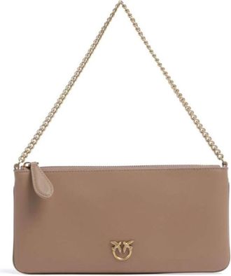 Pinko Pinko, Tassen, Dames, Beige, ONE Size, Leer, Horizontal Flat