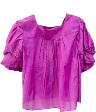 Thierry Colson Womens Scarlett Blouse In Magenta