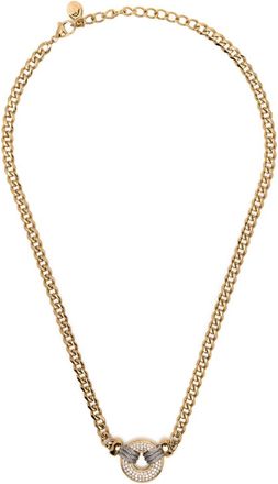 Charriol Zen charm-detail necklace - women - Cubic Zirconia/Steel - One Size - Gold
