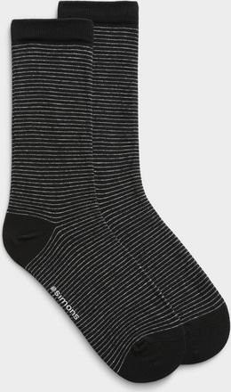 Simons Womens Fine-stripe socks