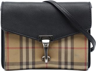 Burberry Pre-owned Burberry Small Leather and House Check Canvas Derby Macken Crossbody Ladies ULXVYQ8WC9MU9KS3