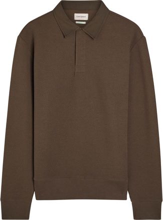 Oliver Spencer Amery Waffle-knit Polo Shirt - Brown - XL