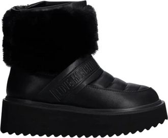 Love Moschino Schoenen, Dames, Zwart, 36 EU, Leer, Winterlaarzen