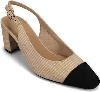 Vaneli Jala Slingback Pump in Beige at Nordstrom, Size 6.5