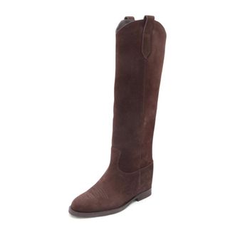 Via Roma 15 High Boots, female, Brown, Size: 10 US 4177 Velour Boot