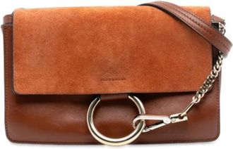 Chlo&eacute; Pre-owned Cross Body Bags, female, Brown, Size: ONE SIZE Pre-owned Leather Crossbody Bag