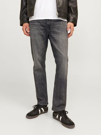 Jack & Jones Regular-fit-Jeans »JJICLARK im Used-Look, Stretchkomfort und niedrige Leibhöhe« mit Abriebeffekten