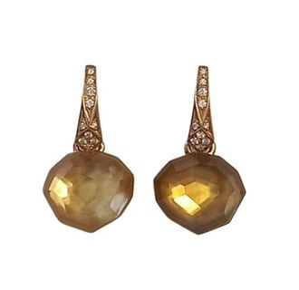 Stephen Webster 18ct Yellow Gold Citron & Diamond Earrings