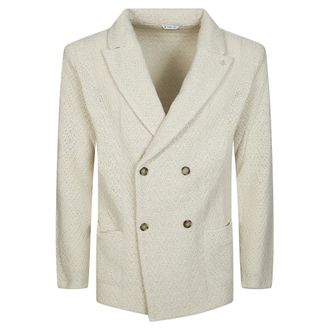 Manuel Ritz Light Jackets, male, White, Size: M Giacca Dp Petto Ragia