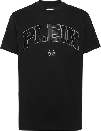 Philipp Plein Zwart T-shirt Verhoog Stijl Aw 24 - Heren - T-shirts - Zwart - XL - Katoen - Tops