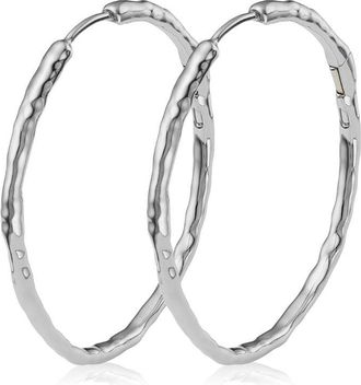 Monica Vinader Siren Muse hoop earrings - women - Recycled Silver - One Size