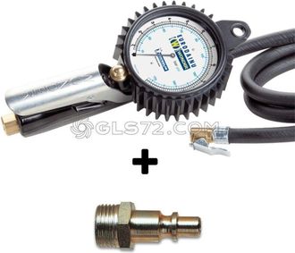 Wonder Wonder - Manometro Pistola Inflador Neumaticos Bar Psi Michelin + Rapida Italia