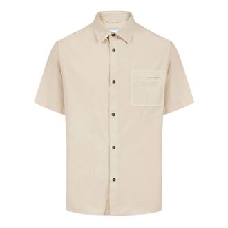 Iceberg Shirt met korte mouwen - Heren - Korte mouwen Overhemden - Beige - 2XL - Overhemden