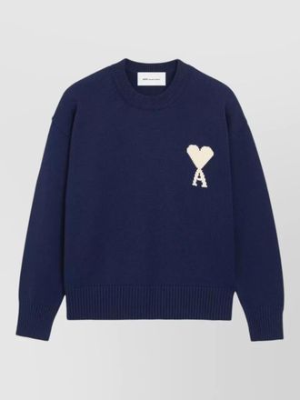 Ami wool blend crewneck sweater