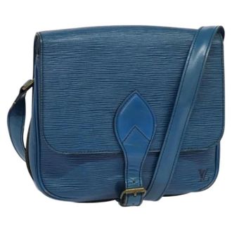 Louis Vuitton Tweedehands leren Louis Vuitton tassen - Dames - Pre-owned - Blauw - Maat: ONE Size Leer