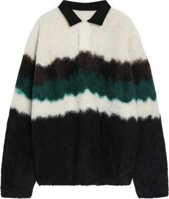 sacai Heren, Truien, Veelkleurig, Maat: XL Wol