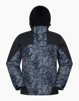 Mountain Warehouse Mens Mountain Warehouse Mens Shadow II Printed Ski Jacket - Brown - Size: 40/Regular