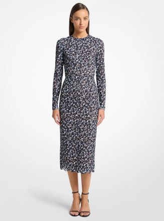 Michael Kors Shadow Floral Lace Sheath Dress