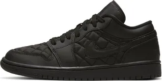 Nike Jordan (WMNS) Air Jordan 1 Low Triple Black Quilted DB6480-001