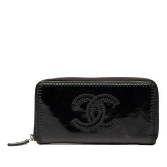Chanel Pre-owned Wallets, female, Black, Size: ONE SIZE Pre-owned Long wallet (bi-fold)