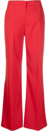 Pinko Rode damesbroek voor elke gelegenheid - Dames - Wijde Broeken - Rood - M - Polyester - Broeken