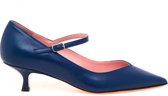 Anna F. Schoenen, Dames, Blauw, 40 EU, Leer, Decollet&egrave;
