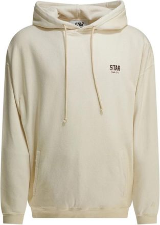 Golden Goose Star Hooded Sweatshirt - Heren - Hoodies - Wit - XS - Katoen - Hoodies & sweatvesten
