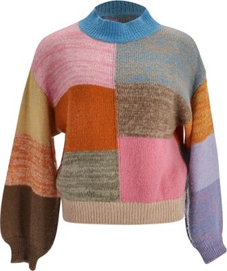 Stine Goya Stine Goya Adonis Patchwork Sweater in Multicolor Acrylic