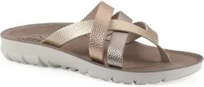 White Mountain Bertina Sandal in Gold Metallic at Nordstrom Rack, Size 6.5