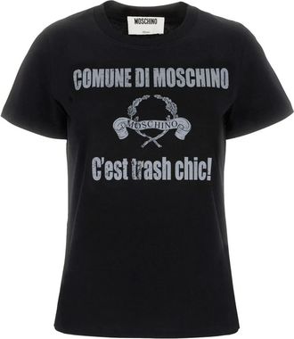 Moschino Camiseta - Tops - Mujer - Negro - L