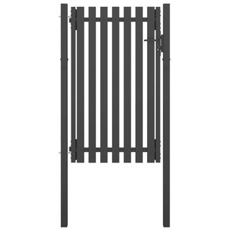 Berkfield Home Garden Fence Gate Steel 1x2 m Anthracite