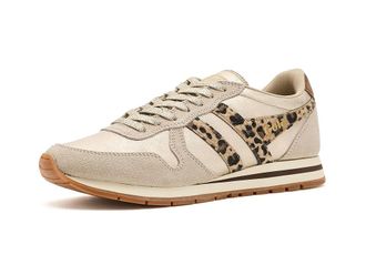 Gola Daytona Blaze Ii Womens Cross Training Shoes Gold/Leopard/Dark Brown : 7.5 B - Medium, Leather/Suede