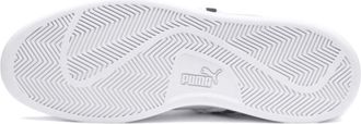 Puma Smash V2 White Leather Mens Lace Up Trainers 366912 02