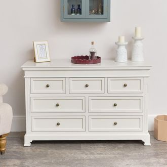 Melody Maison Large Ivory 7 Drawer Chest Of Drawers - Daventry Ivory Range
