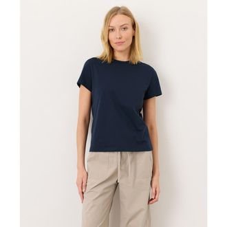 Pact Organic Cotton Womens Softspun Essential Crewneck Tee in Navy at Nordstrom, Size Xx-Large
