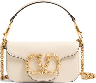 Valentino Garavani Ivory Loco Small Shoulder Bag